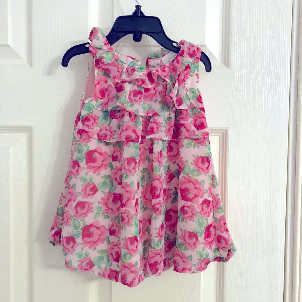 3-6months floral dress for baby girl